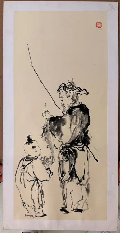 Grandpa and Kid in Fishing Joy