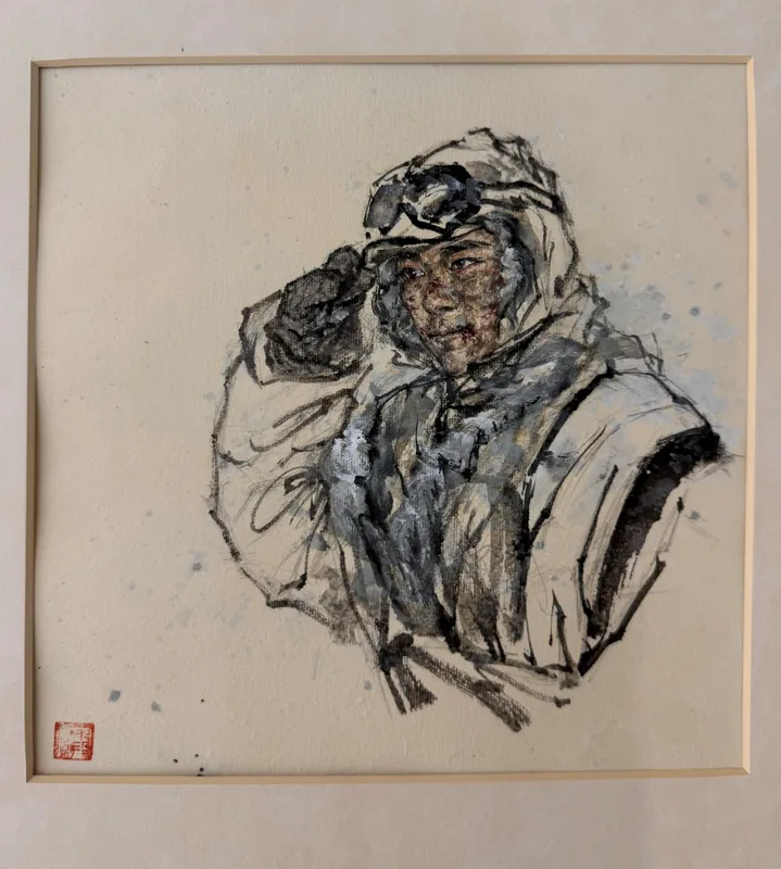 Traveler in Wind and Snow